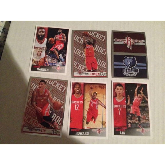 2013-14 Panini NBA Sticker Collection Houston Rockets Team Set w 3 FOILS 11 Cards Jeremy Lin James Harden Mint