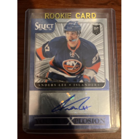 2013-14 Panini Select - Youth Explosion Autographs Anders Lee #YE-AL [None] Rookie New York Islanders NHL Autographed Ice Hockey Trading Card