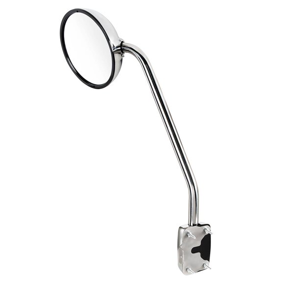 2013-19 Exterior Hood Mounted Chrome Mirror Driver Side LH for Kenworth T680