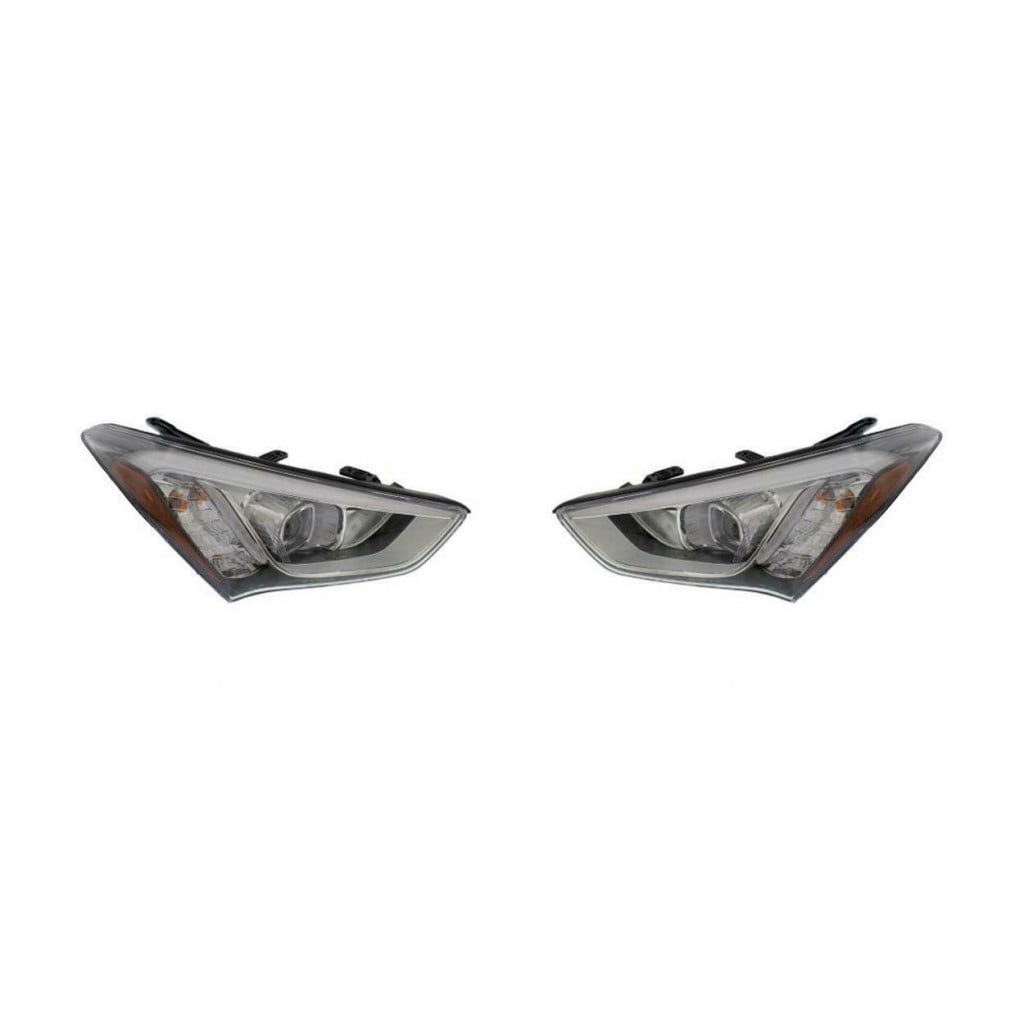 For 2013 2014 2015 2016 Hyundai Santa FE Headlight Driver and Passenger ...