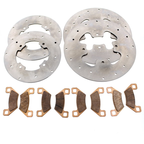 2013-2015 Arctic Cat Wildcat 1000 Front and Rear Brake Rotors and Brake Pads