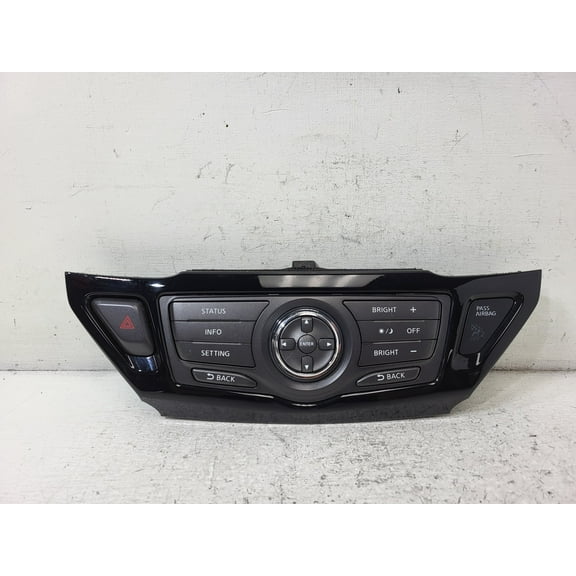 Pre-Owned 2013-2016 Nissan Pathfinder Display Screen Control Panel OEM LKQ - Verify Specific Vehicle Fitment In Description - (Good)