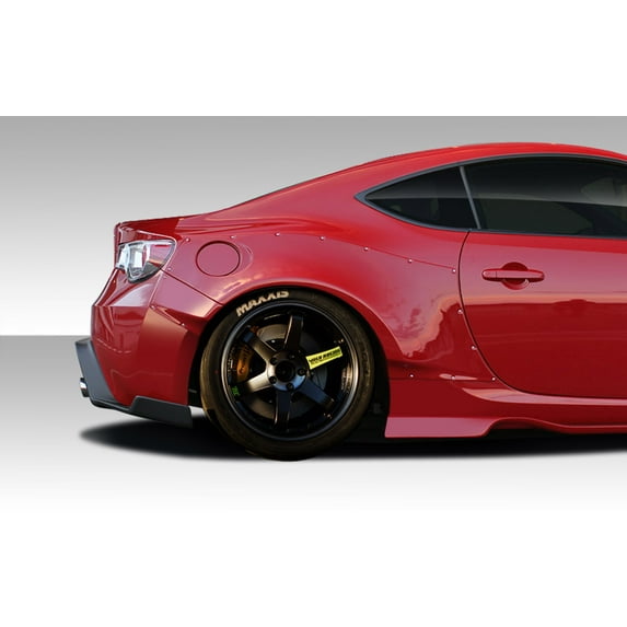 2013-2016 Scion FR-S Toyota 86 BRZ Duraflex GT500 Wide Body Rear Fenders - 4 Piece