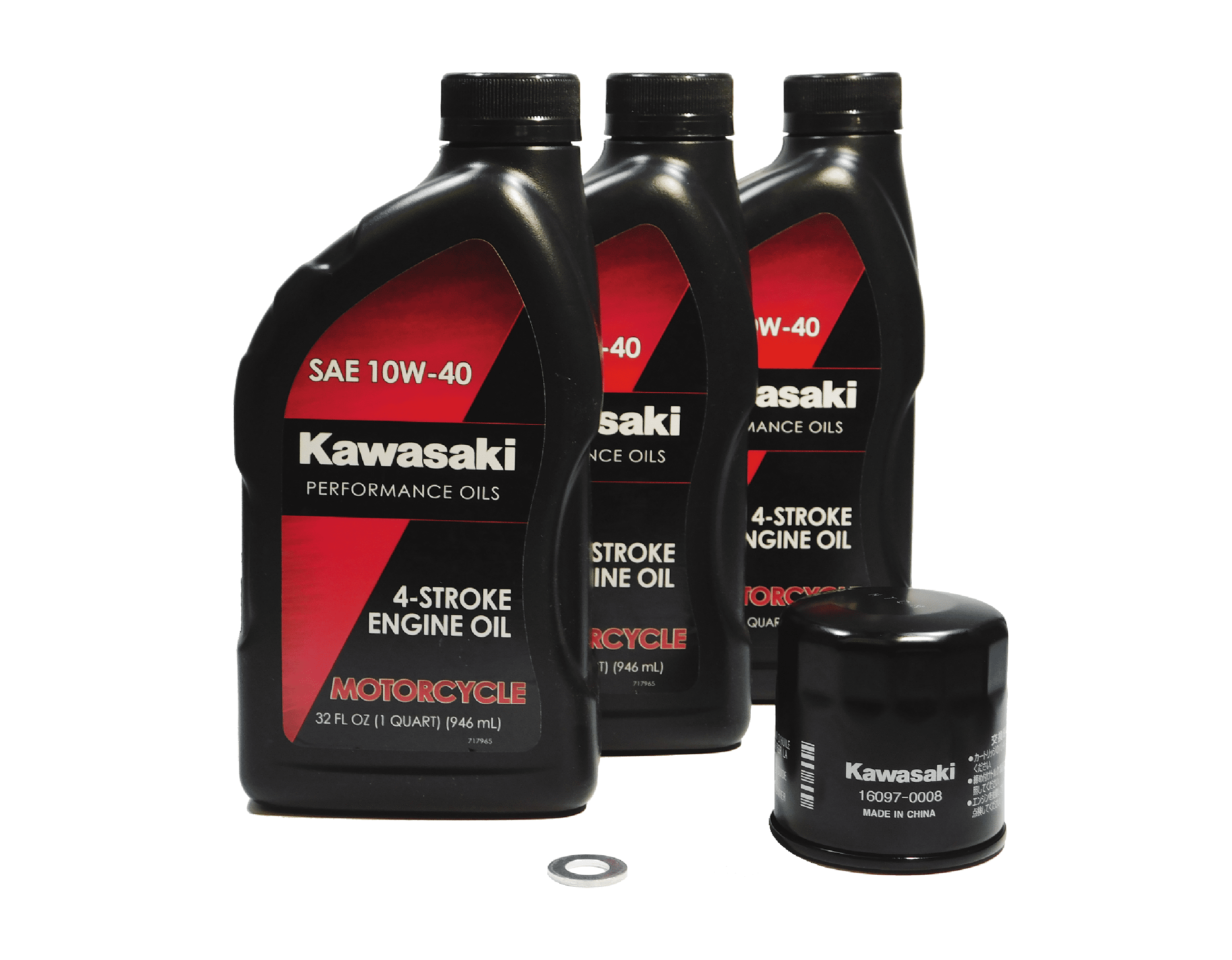 2013-2017 Kawasaki Ninja 300, EX300, KRT, Winter, ABS, SE OEM Oil Change Kit