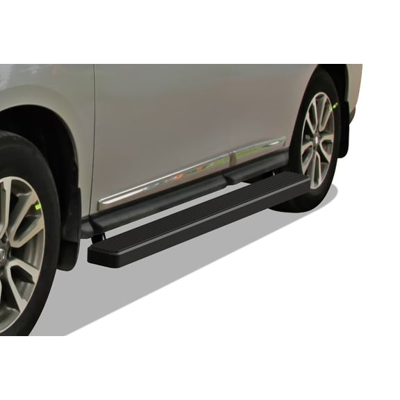 2013-2018 Infinti QX60 2013-2019 Nissan Pathfinder (Excl. Platinum model) Black Finish 5 Inch Door to Door Side Bar Side Step Running Board