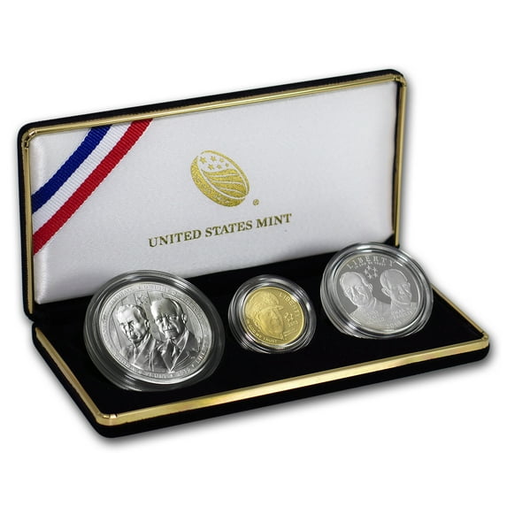 2013 3-Coin 5-Star Generals Commemorative Proof Set (Box & COA)