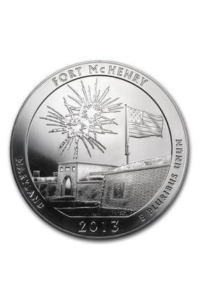 2013 5 oz Silver ATB Fort McHenry National Park, MD