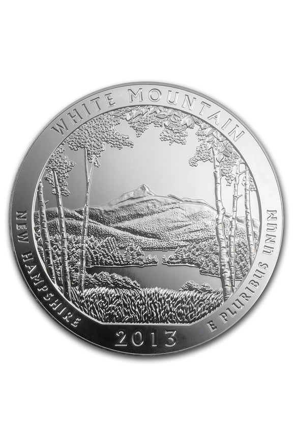 2013 5 oz Silver ATB White Mountain National Park, NH