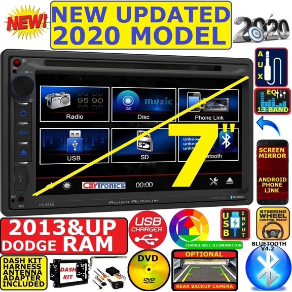 2013 AND UP DODGE RAM TOUCHSCREEN CD/DVD BLUETOOTH CAR STEREO RADIO SYSTEM