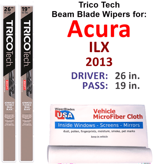 2013 Acura ILX Beam Blade Wipers (Set of 2)