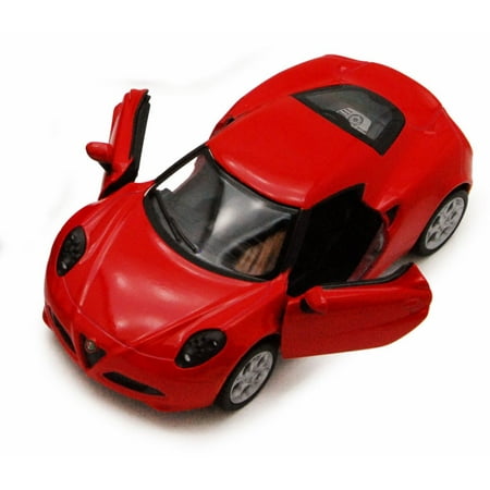 2013 Alfa Romeo 4C, Red - Kinsmart 5366D - 1/32 scale Diecast Model Toy Car (Brand New, but NOT IN BOX)