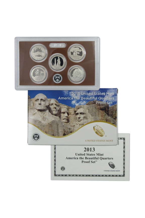 2013 America the Beautiful Quarter Clad Proof Set U.S. Mint OGP COA