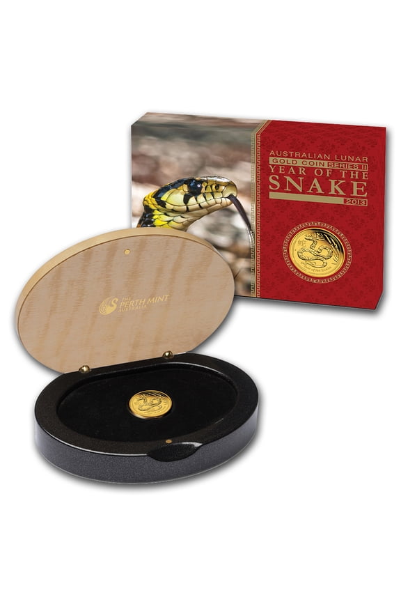 2013 Australia 1/10 oz Gold Lunar Snake Proof (Series II)