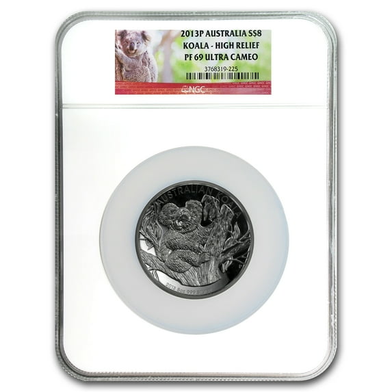 2013 Australia 5 oz Silver Koala PF-69 NGC (High Relief)