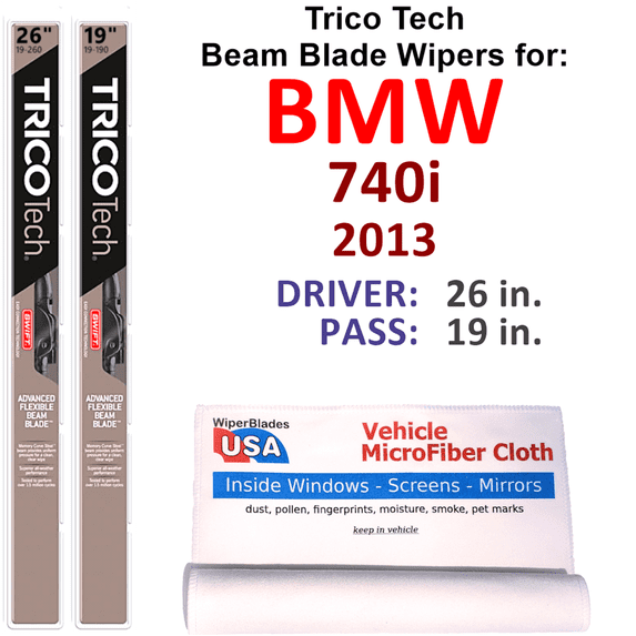 2013 BMW 740i Beam Blade Wipers (Set of 2)