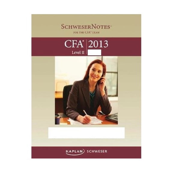 Pre-Owned 2013 CFA LEVEL 2 SCHWESER STUDY NOTES Paperback
