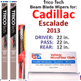 thumbnail image 1 of 2013 Cadillac Escalade Beam Blade Wipers (Set of 3) w/Rear Wiper, 1 of 3