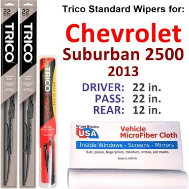 2013 Chevrolet Suburban 2500 Wiper Blades (Set of 3) w/Rear Wiper