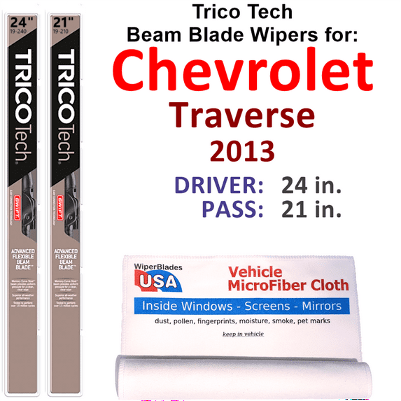 2013 Chevrolet Traverse Beam Blade Wipers (Set of 2)