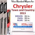 thumbnail image 1 of 2013 Chrysler Town and Country Wiper Blades (Set of 3) w/Rear Wiper, 1 of 3
