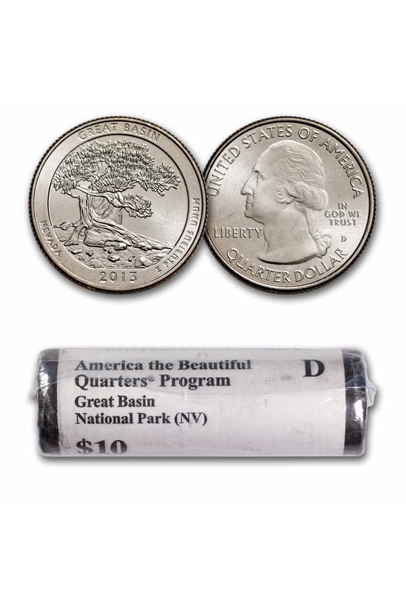 2013-D ATB Quarter Great Basin National Park 40-Coin Roll BU