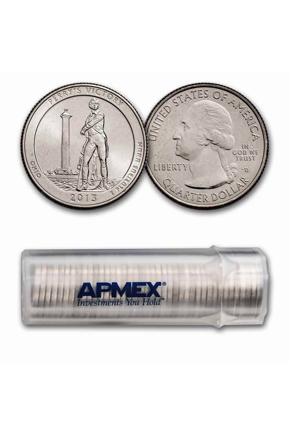 2013-D ATB Quarter Perry's Memorial 40-Coin Roll BU