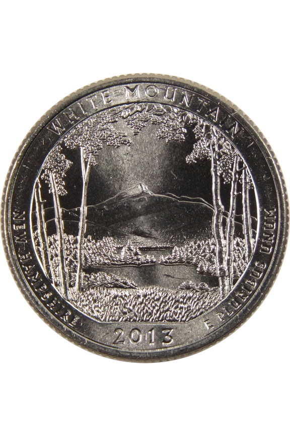 2013 D White Mountain National Forest Quarter BU Uncirculated Clad 25c