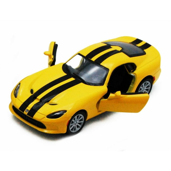 2013 Dodge SRT Viper GTS, Yellow - Kinsmart 5363DF- 1/36 scale Diecast Model Toy Car (Brand New, but NOT IN BOX)