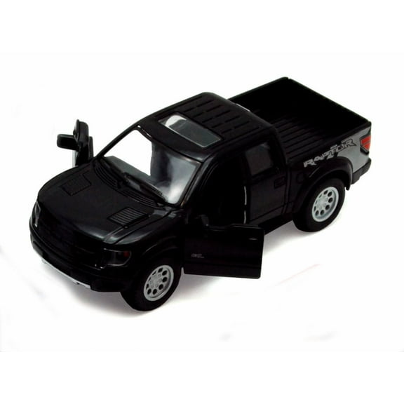 2013 Ford F-150 SVT Raptor SuperCrew Pickup Truck, Black - Kinsmart 5365D - 1/46 scale Diecast Model Toy Car (Brand New, but NOT IN BOX)