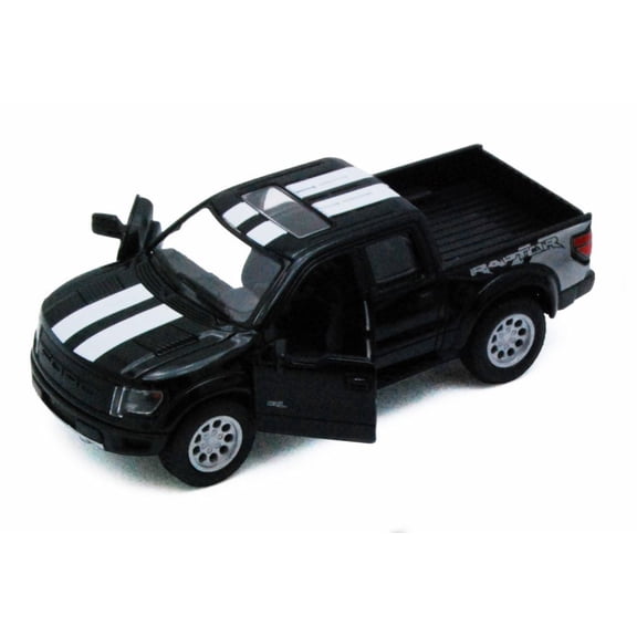 2013 Ford F-150 SVT Raptor SuperCrew Pickup Truck, Black - Kinsmart 5365DF - 1/46 scale Diecast Model Toy Car (Brand New, but NOT IN BOX)