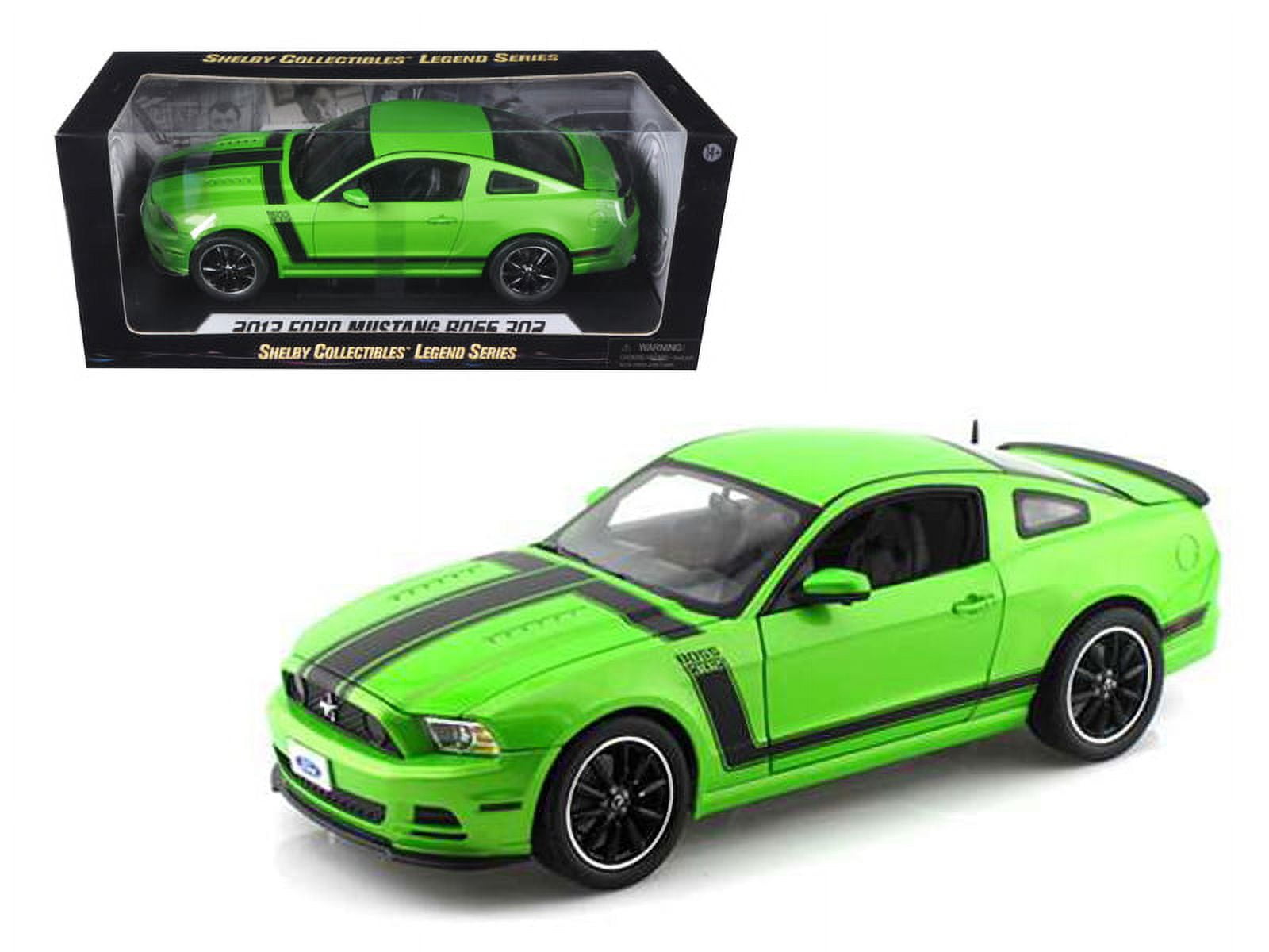 Miniature 1/18 Ford Mustang Boss 302 Ertl – Jaune, American Muscle, 1970, Sans Boîte