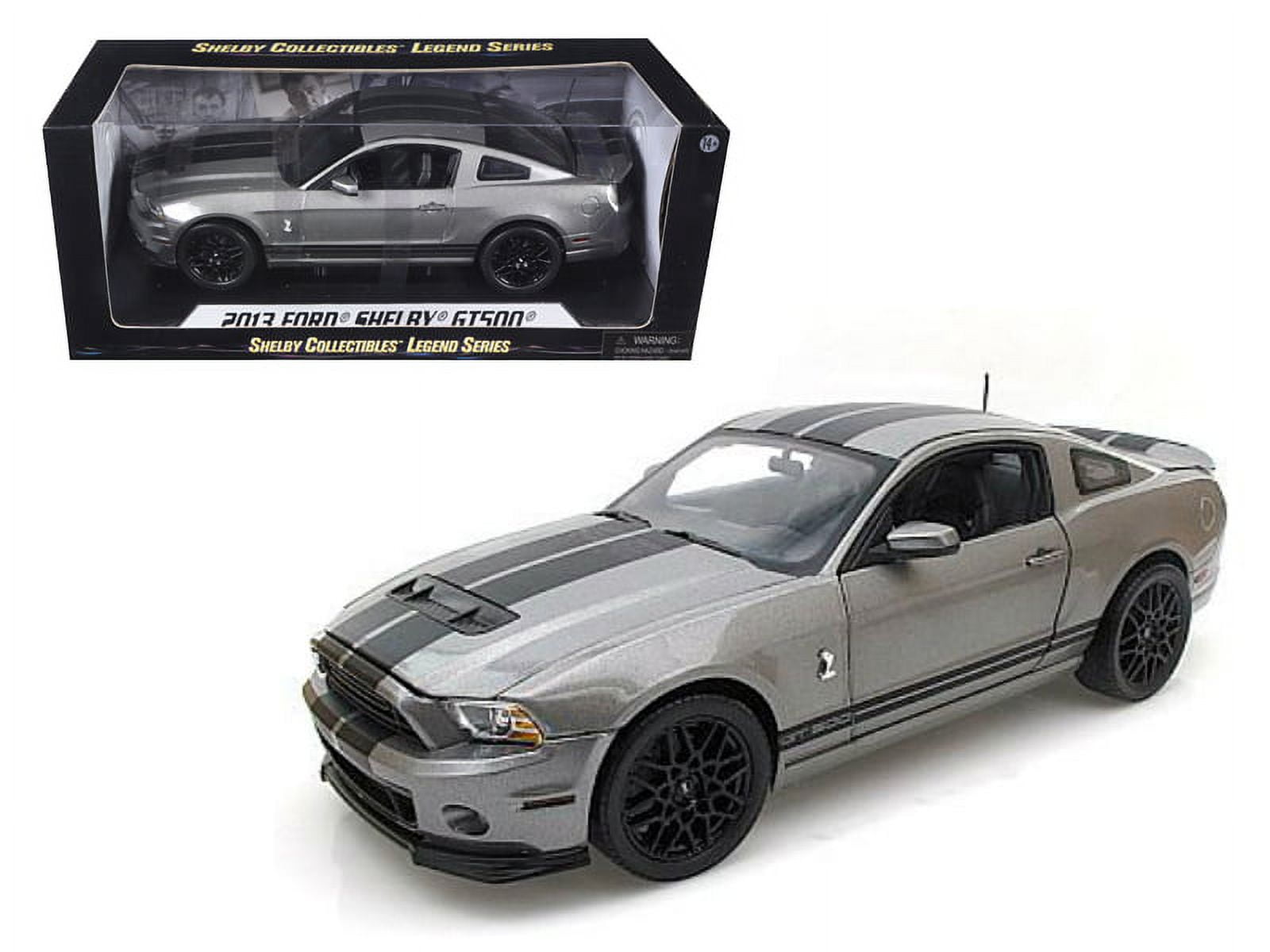 2013 Ford Shelby Mustang Cobra GT500 Grey With Black Stripes 1/18