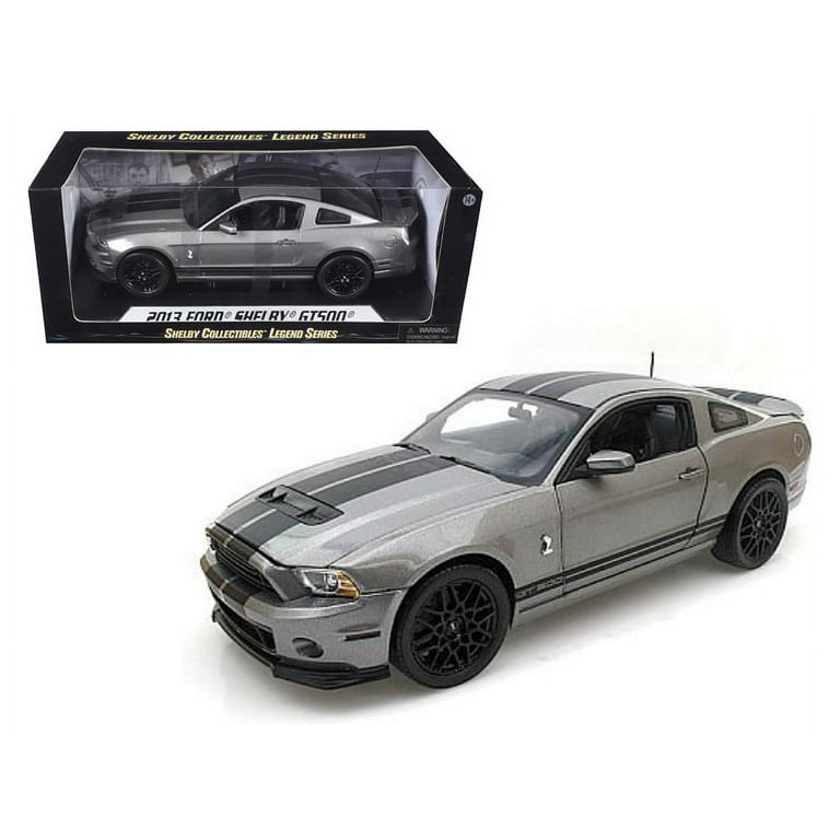 2013 Ford Shelby Mustang Cobra GT500 Grey With Black Stripes 1/18
