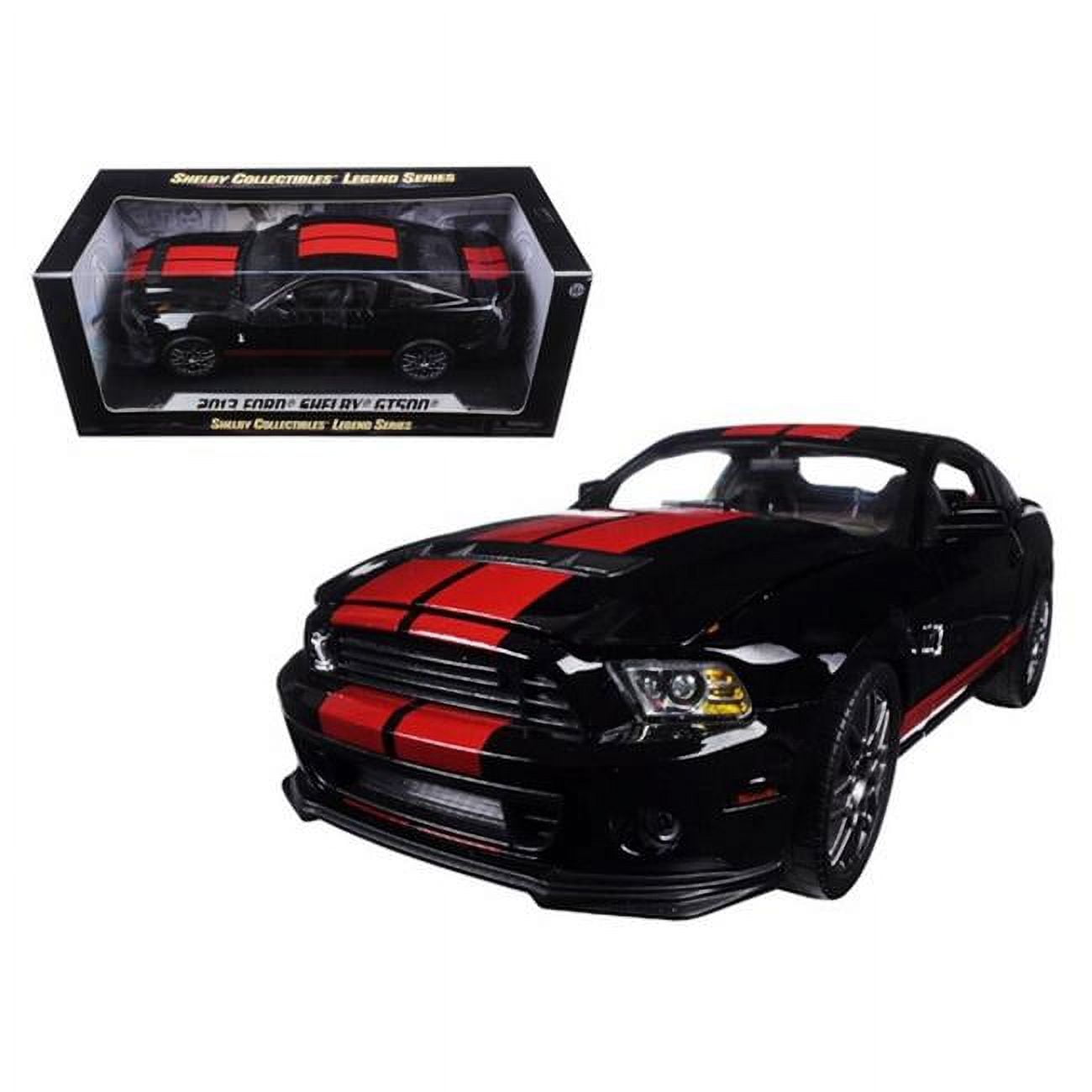2013 Ford Shelby Mustang Cobra GT500 SVT Black with Red Stripes 1