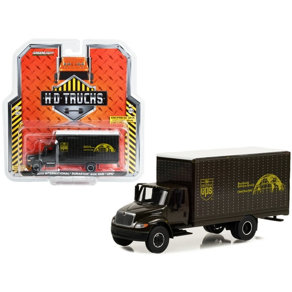 2013 International Durastar Box Van "UPS Worldwide Delivery Service" Heavy Duty H.D. Trucks 1/64 Diecast Model Car by Greenlight