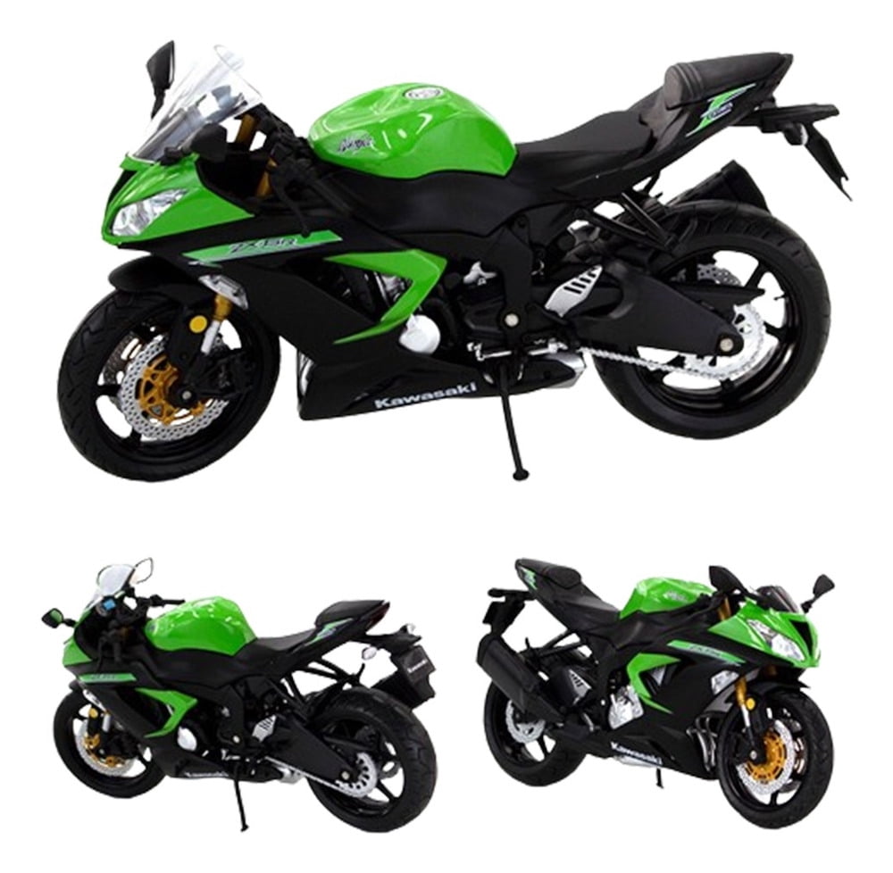 2013 Kawasaki Ninja Zx-6r Miniature Metal Motorcycle Racing 1/12