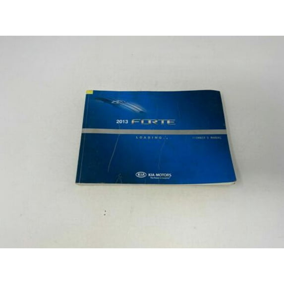 2013 Kia Forte Owners Manual Handbook OEM I01B02015