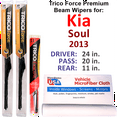thumbnail image 1 of 2013 Kia Soul Performance Beam Wipers (Set of 3) w/Rear Wiper, 1 of 3