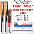thumbnail image 1 of 2013 Land Rover Range Rover Sport Performance Beam Wipers (Set of 3) w/Rear Wiper, 1 of 3