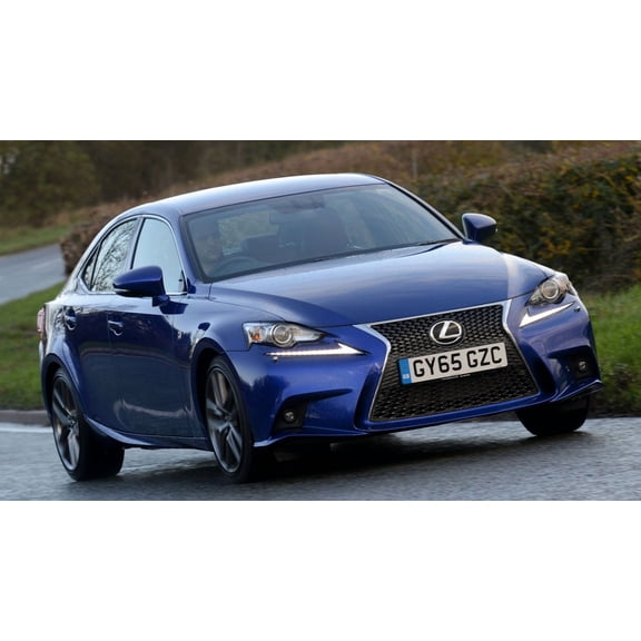 2013 Lexus IS F Sport UK - 12x18 Inch Laminated Poster - Stunning Detail and Bold Colors