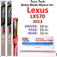 thumbnail image 1 of 2013 Lexus LX570 Beam Blade Wipers (Set of 3) w/Rear Wiper, 1 of 3