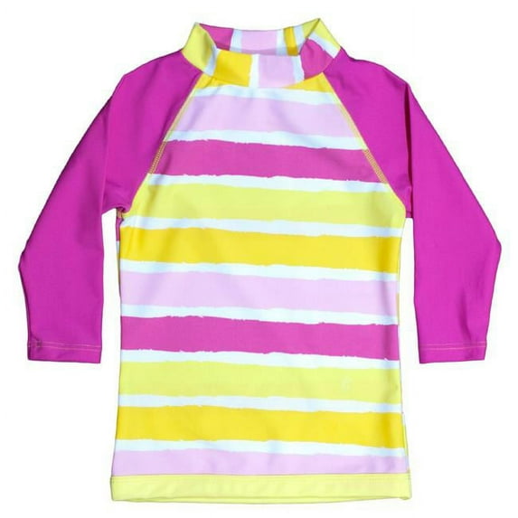 2013 Long Sleeve Rash Top, Sun Blossom Stripe - Size 12