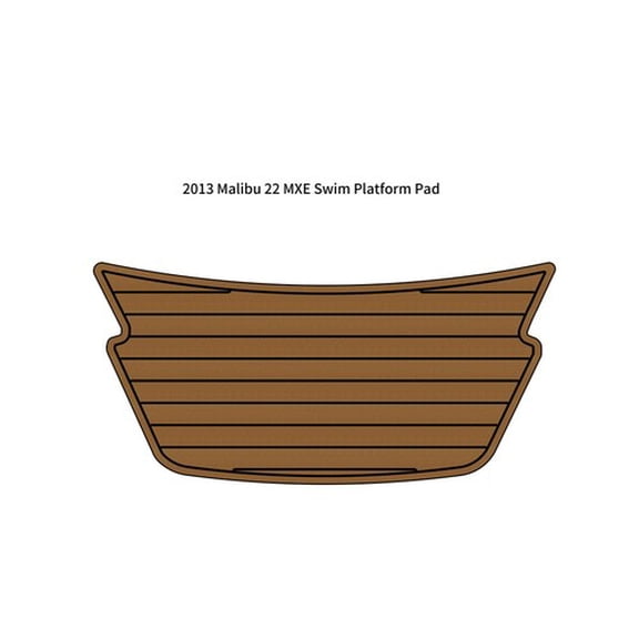 2013 Malibu 22 MXE Swim Platform Step Pad Boat EVA Foam Faux Teak Deck Floor Mat