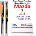 thumbnail image 1 of 2013 Mazda 5 Performance Beam Wipers (Set of 2), 1 of 3