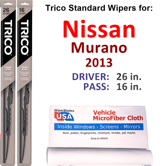 2013 Nissan Murano Wiper Blades (Set of 2)