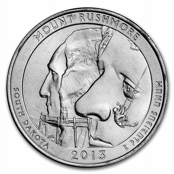 2013-P ATB Quarter Mount Rushmore National Memorial BU