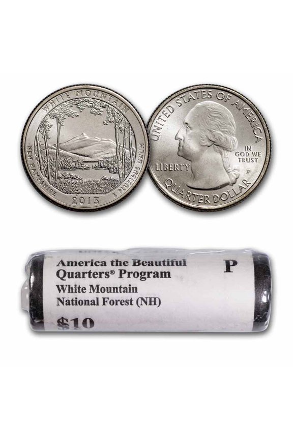2013-P ATB Quarter White Mountain Forest 40-Coin Roll BU