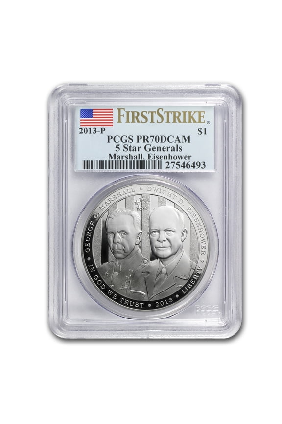 2013-P Five Star General $1 Silver Commem PR-70 PCGS (FS)