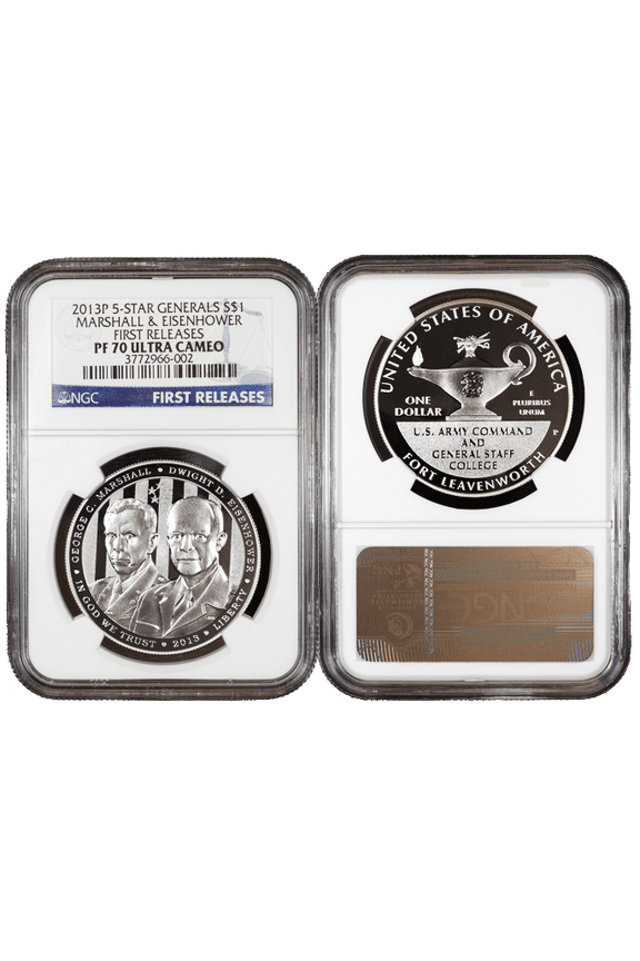 2013-P Proof $1 Silver Five Star General NGC PF70UC First Releases