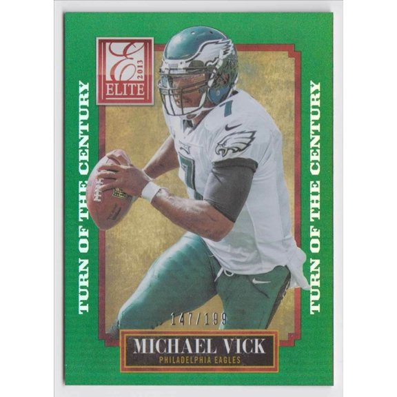2013 Panini Elite Turn of the Century Michael Vick #73 Parallel Serial #73 Base Set Philadelphia Eagles NFL Football Trading Card